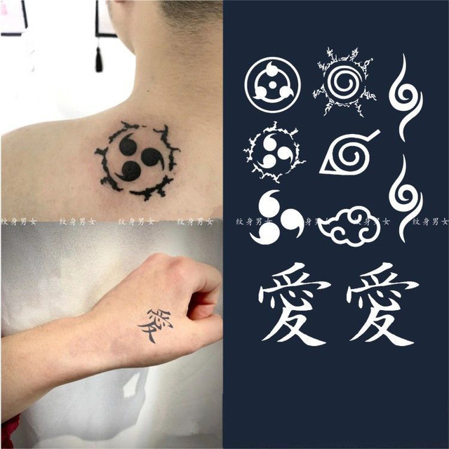 Anime Sasuke Totem Tattoo Stickers Fake Tattoo For Woman Men Arm Temporary  Tattoos Lasting Waterproof Akatsuki Tattoos - Temporary Tattoos - AliExpress